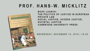 מרכז ספרא מארח : Book Launch: The Politics of Justice in European  Private Law