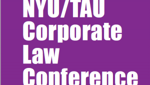 The 2019 NYU/TAU Corporate Law Conference