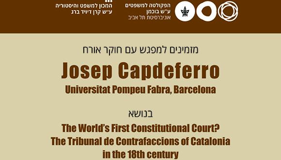 The World’s First Constitutional Court? The Tribunal de Contrafaccions of Catalonia in the 18th century